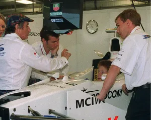 Prince Harry July 1999 Sitting in the Stewart Ford Formula One motor racing car With Prince Harry July 1999 Sitting in the Stewart Ford Formula One motor racing car With