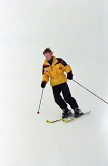 Prince Harry on the ski slopes of Klosters during an official photocall. January 1998 Prince Harry on the ski slopes of Klosters during an official photocall. January 1998