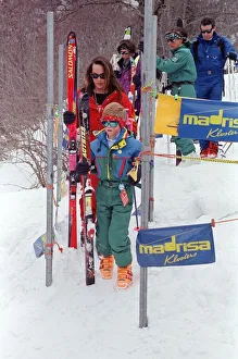 Prince Harry and Tara Palmer-Tomkinson pictured during a skiing holiday in Klosters with Prince Harry and Tara Palmer-Tomkinson pictured during a skiing holiday in Klosters with