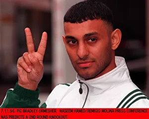 Prince Naseem Hamed at Press Conference Before Fight Prince Naseem Hamed at Press Conference Before Fight