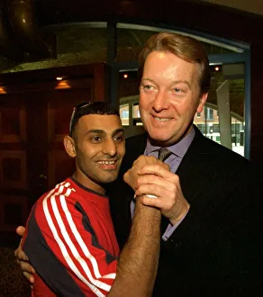 Prince Naseem Hamed with promoter Frank Warren at pre fight press conference in Sheffield Prince Naseem Hamed with promoter Frank Warren at pre fight press conference in Sheffield