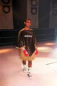 Prince Naseem Hamed the WBO Featherweight Champion in the new Adidas promotion at Prince Naseem Hamed the WBO Featherweight Champion in the new Adidas promotion at