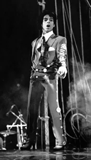 Prince performing at the NEC during his Lovesexy tour. 6th August 1988 Prince performing at the NEC during his Lovesexy tour. 6th August 1988