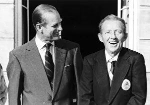 Prince Philip with American actor and singer Bing Crosby at Buckingham Palace Prince Philip with American actor and singer Bing Crosby at Buckingham Palace