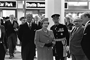 Prince Philip, Duke of Edinburgh and Queen Elizabeth II visit the new exhibition halls at Prince Philip, Duke of Edinburgh and Queen Elizabeth II visit the new exhibition halls at