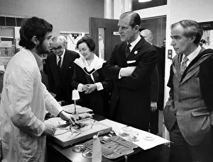 Prince Philip, Duke of Edinburgh visits Eccles College, Ellesmere Park. 8th February 1973 Prince Philip, Duke of Edinburgh visits Eccles College, Ellesmere Park. 8th February 1973