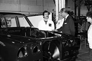 Prince Philip, Duke of Edinburgh visits the Jaguar assembly plant at Browns Lane Prince Philip, Duke of Edinburgh visits the Jaguar assembly plant at Browns Lane