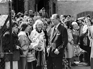 Prince Philip, Duke of Edinburgh visits Manchester. 5th May 1982 Prince Philip, Duke of Edinburgh visits Manchester. 5th May 1982