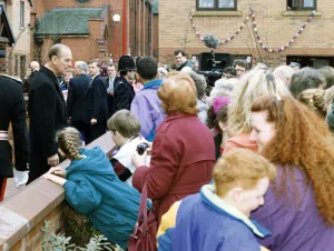 Prince Philip, Duke of Edinburgh visits Manchester. 5th March 1993 Prince Philip, Duke of Edinburgh visits Manchester. 5th March 1993
