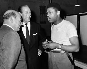 Prince Philip, Duke of Edinburgh visits Manchester. The Duke meets Barbadian Olaf Seal Prince Philip, Duke of Edinburgh visits Manchester. The Duke meets Barbadian Olaf Seal