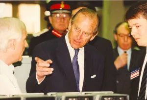 Prince Philip, Duke of Edinburgh, visits the Reyrolle. 10th February 1994 Prince Philip, Duke of Edinburgh, visits the Reyrolle. 10th February 1994