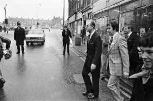 Prince Philip, Duke of Edinburgh visits Wavertree, Liverpool. 23rd February 1978 Prince Philip, Duke of Edinburgh visits Wavertree, Liverpool. 23rd February 1978