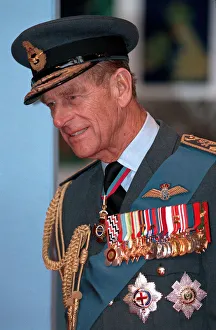 Prince Philip presenting colours at RAF Marham. April 1994 Prince Philip presenting colours at RAF Marham. April 1994