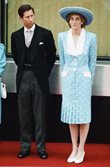 Prince and Princess of Wales at Victoria Station waiting for the arrival of the Nigerian Prince and Princess of Wales at Victoria Station waiting for the arrival of the Nigerian