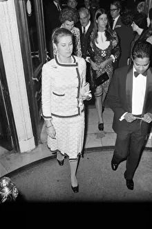 Prince Rainier and Princess Grace of Monaco arriving with their daughter Princess Prince Rainier and Princess Grace of Monaco arriving with their daughter Princess