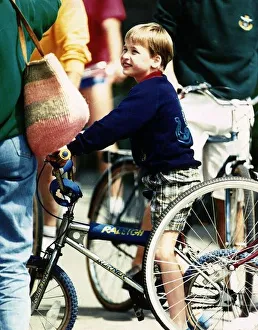 Prince William on his bicycle on his scilly holiday Prince William on his bicycle on his scilly holiday