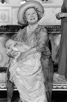 Prince William Collection 1982 Queen Mother with great grandson William in Prince William Collection 1982 Queen Mother with great grandson William in