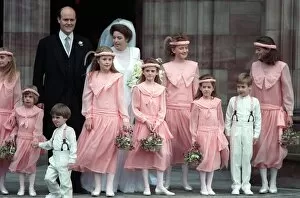 Images Dated 8th October 1988: Prince William October 1988 as a page boy at the Wedding of Camilla Dunne