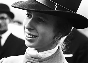 Princess Anne daughter of Queen Elizabeth British Monarch at army camp at Bovington Princess Anne daughter of Queen Elizabeth British Monarch at army camp at Bovington