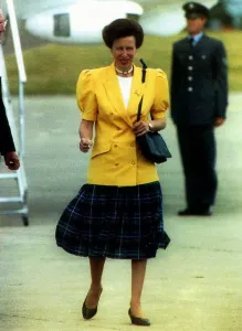 Princess Anne having just got off the plane at Yorkshire Princess Anne having just got off the plane at Yorkshire