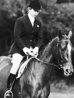 Princess Anne on horseback riding Mardi Gras taking part in the Spillers Combined Princess Anne on horseback riding Mardi Gras taking part in the Spillers Combined
