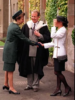 PRINCESS ANNE PRINCESS ROYAL IS INTRODUCED TO THE WIFE OF BRIAN RAINE HEADMASTER OF QUEEN PRINCESS ANNE PRINCESS ROYAL IS INTRODUCED TO THE WIFE OF BRIAN RAINE HEADMASTER OF QUEEN