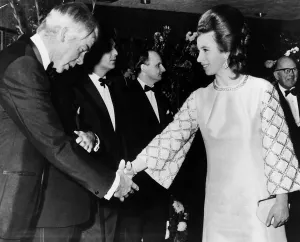 Princess Anne Now Princess Royal - January 1970 Princess Anne Meets Lee Marvin At Princess Anne Now Princess Royal - January 1970 Princess Anne Meets Lee Marvin At