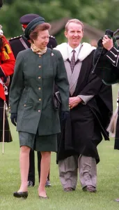 PRINCESS ANNE PRINCESS ROYAL VISITS QUEEN VICTORIA SCHOOL DUNBLANE WITH HEADMASTER BRIAN PRINCESS ANNE PRINCESS ROYAL VISITS QUEEN VICTORIA SCHOOL DUNBLANE WITH HEADMASTER BRIAN