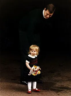 Princess Beatrice with her father Prince Andrew at Portland Street Hospital Princess Beatrice with her father Prince Andrew at Portland Street Hospital