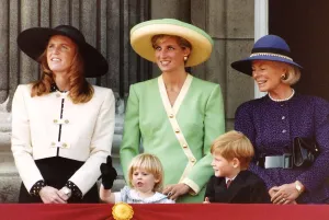 Princess Beatrice on the palace balcony with her mother the Duchess Of York Princess Beatrice on the palace balcony with her mother the Duchess Of York