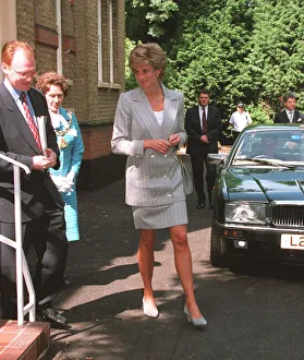 Princess Diana arrives to open the Depaul Trust's Willesden Hostel in London which Princess Diana arrives to open the Depaul Trust's Willesden Hostel in London which