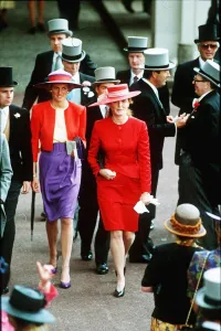 Princess Diana attends the first day of the Ascot races with Sarah Ferguson Princess Diana attends the first day of the Ascot races with Sarah Ferguson