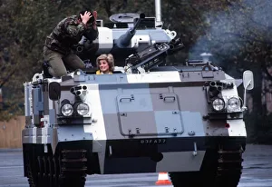 Princess Diana, Colonel-in-chief of The Royal Hampshire Regiment wearing a regimental Princess Diana, Colonel-in-chief of The Royal Hampshire Regiment wearing a regimental
