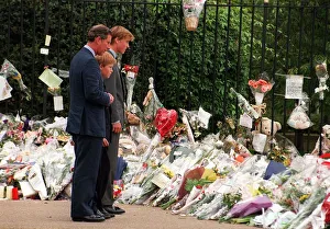 Princess Diana Death 31 August 1997 Prince Charles with Prince William Princess Diana Death 31 August 1997 Prince Charles with Prince William