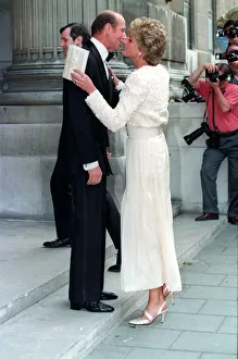 PRINCESS DIANA AND THE DUKE OF KENT EMBRACE AND KISS, BEFORE ATTENDING THE MAGIC FLUTE PRINCESS DIANA AND THE DUKE OF KENT EMBRACE AND KISS, BEFORE ATTENDING THE MAGIC FLUTE