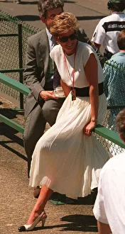 Princess Diana At the Formula One British Grand Prix Motor Race held at Silverstone Princess Diana At the Formula One British Grand Prix Motor Race held at Silverstone