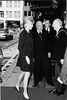 Princess Diana, HRH The Princess of Wales, meets Mr Mohamed Al Fayed at Harrods for a Princess Diana, HRH The Princess of Wales, meets Mr Mohamed Al Fayed at Harrods for a