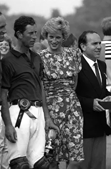 Princess Diana with husband Prince Charles attending the Hola Cup Polo match at Princess Diana with husband Prince Charles attending the Hola Cup Polo match at