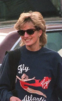 Princess Diana leaving her gym at the Chelsea Harbour club, London Princess Diana leaving her gym at the Chelsea Harbour club, London