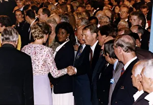 Princess Diana meets the captain of England's 1966 World Cup winning team Bobby Moore Princess Diana meets the captain of England's 1966 World Cup winning team Bobby Moore
