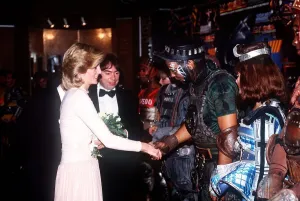 Princess Diana meets the cast of the musical Starlight Express with Andrew Lloyd Webber Princess Diana meets the cast of the musical Starlight Express with Andrew Lloyd Webber