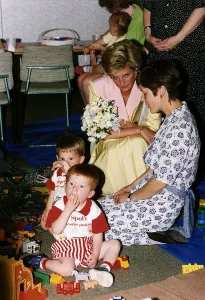 Princess Diana at the Nottingham and Notts Society for the Deaf in Forest Road Princess Diana at the Nottingham and Notts Society for the Deaf in Forest Road