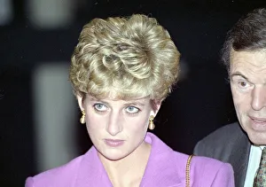 Princess Diana in Paris during the overseas Visit to France. 14th November 1992 Princess Diana in Paris during the overseas Visit to France. 14th November 1992