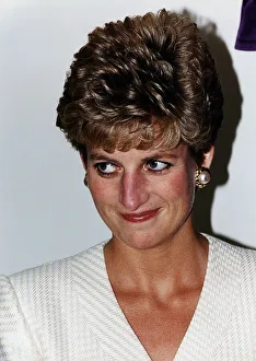 Princess Diana pictured during her visit to Papworth Hospital in Cambridge where she Princess Diana pictured during her visit to Papworth Hospital in Cambridge where she