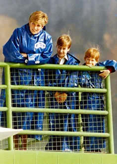 Princess Diana with Prince Harry and William on the Maid of the Mist at Niagra Falls Princess Diana with Prince Harry and William on the Maid of the Mist at Niagra Falls