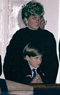 Princess Diana and Prince William aboard the Royal Yacht Britannia during the Royal tour Princess Diana and Prince William aboard the Royal Yacht Britannia during the Royal tour