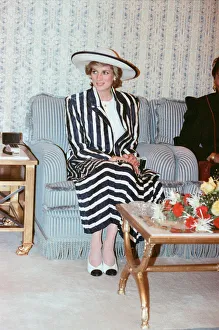 Princess Diana with Princess Mariam upon her arrival at the airport in Kuwait Princess Diana with Princess Mariam upon her arrival at the airport in Kuwait