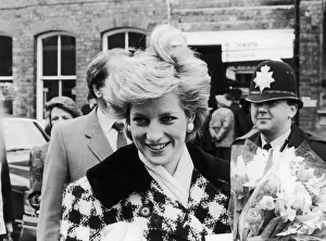 Princess Diana, Princess of Wales seen here arriving at Middlesbrough Station during a Princess Diana, Princess of Wales seen here arriving at Middlesbrough Station during a