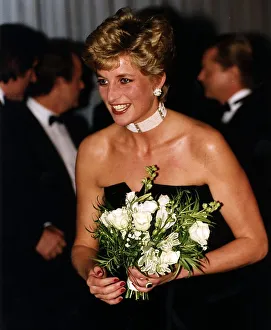 Princess Diana at the Royal film premiere of the film 1492 Conquest of Paradise Princess Diana at the Royal film premiere of the film 1492 Conquest of Paradise