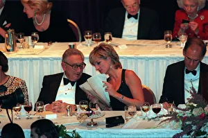 PRINCESS DIANA TALKS TO HENRY KISSINGER, USA FOREIGN POLICY ADVISER PRINCESS DIANA TALKS TO HENRY KISSINGER, USA FOREIGN POLICY ADVISER